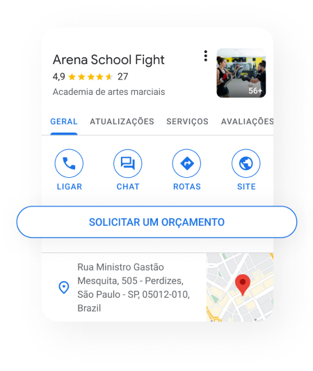 Academia de artes marciais em Perdizes, São Paulo.
